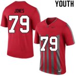 Youth Ohio State Buckeyes #79 Dawand Jones Retro Nike NCAA College Football Jersey Athletic NFS7644DT